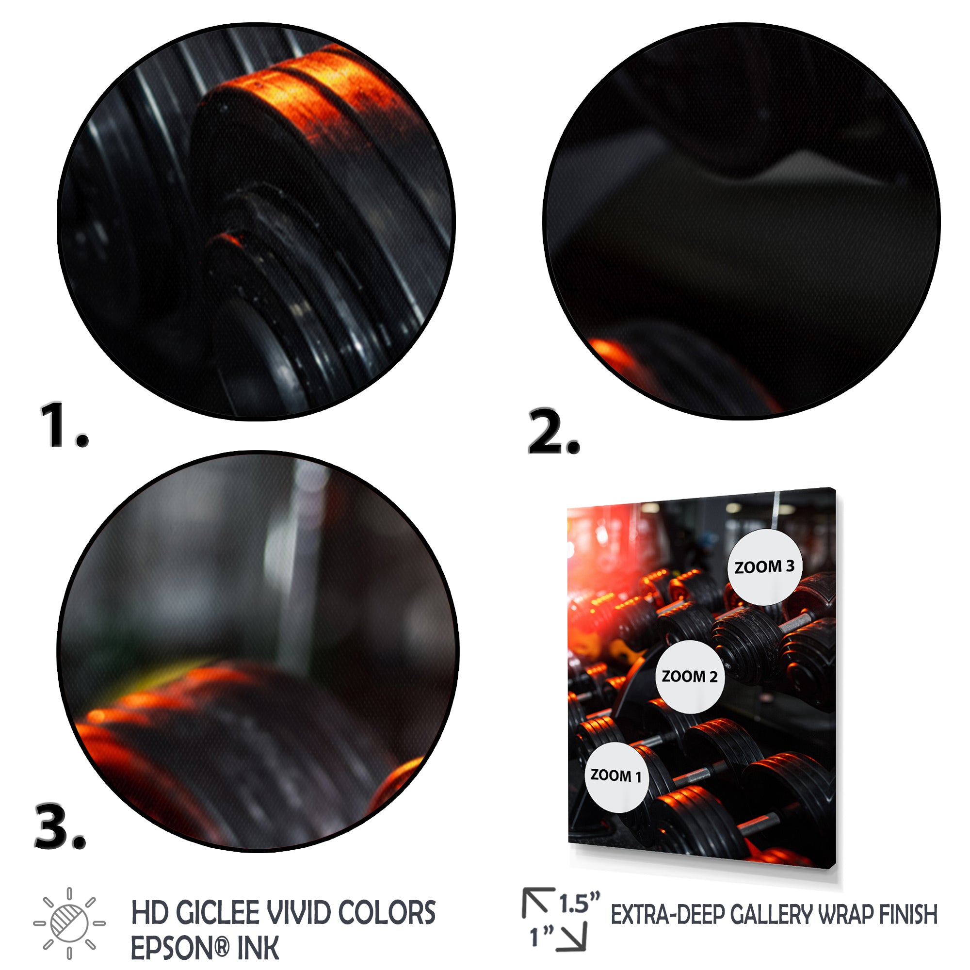 Weightlifting And Gym - Weightlifting Canvas Wall Art