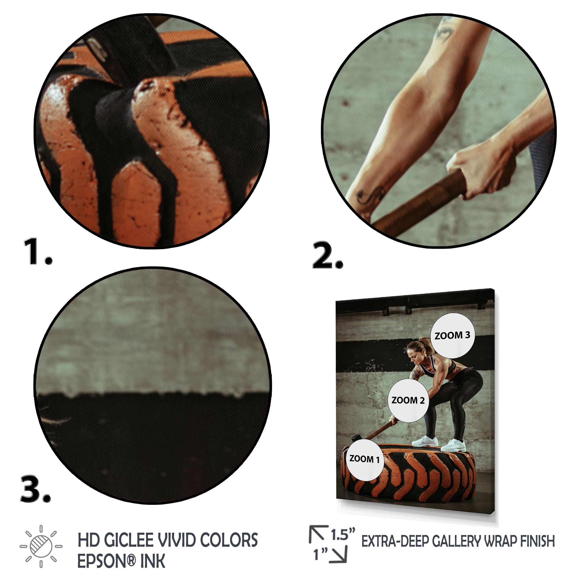 Weightlifting Gym Woman - Weightlifting Canvas Wall Art