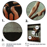 Weightlifting Gym Woman - Weightlifting Canvas Wall Art