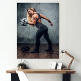 Muscle Machine - Weightlifting Canvas Wall Art