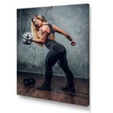 Muscle Machine - Weightlifting Canvas Wall Art