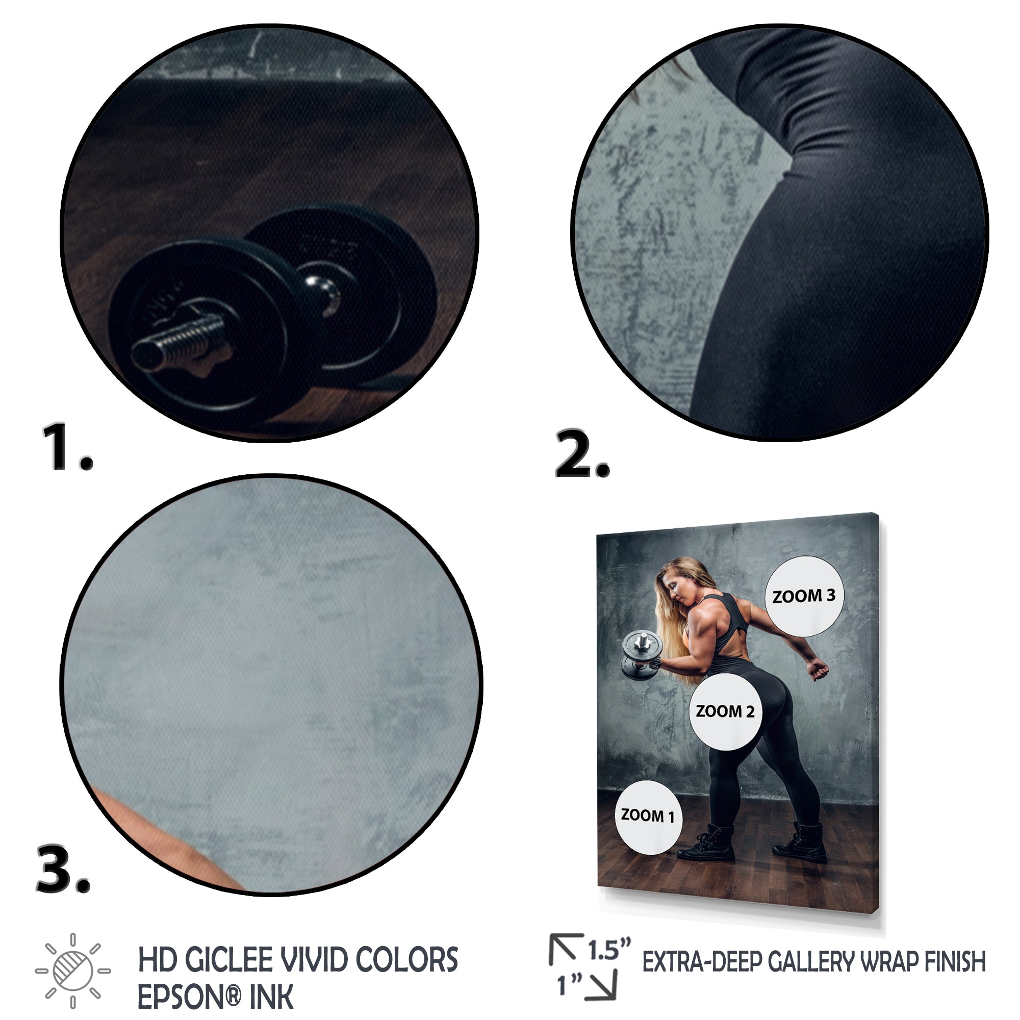 Muscle Machine - Weightlifting Canvas Wall Art