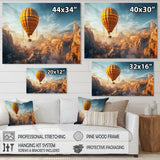 Yellow Hot Air Ballon Panoramic I - Hot Air Balloon Canvas Wall Art
