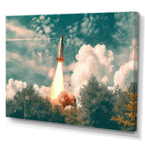 Spaceship Rocket In Florida I - Rocket Canvas Wall Art