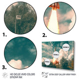 Spaceship Rocket In Florida I - Rocket Canvas Wall Art