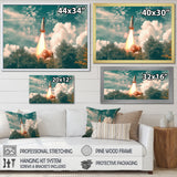 Spaceship Rocket In Florida I - Rocket Canvas Wall Art