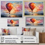 Colorful Air balloon Views I - Hot Air Balloon Canvas Wall Art