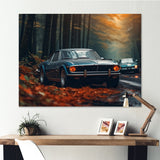 Mustang Forest Drives I - Car Muscle Car Canvas Wall Art