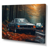 Mustang Forest Drives I - Car Muscle Car Canvas Wall Art