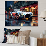 Classics Cobra Car At Night I - Car Old American Canvas Wall Art