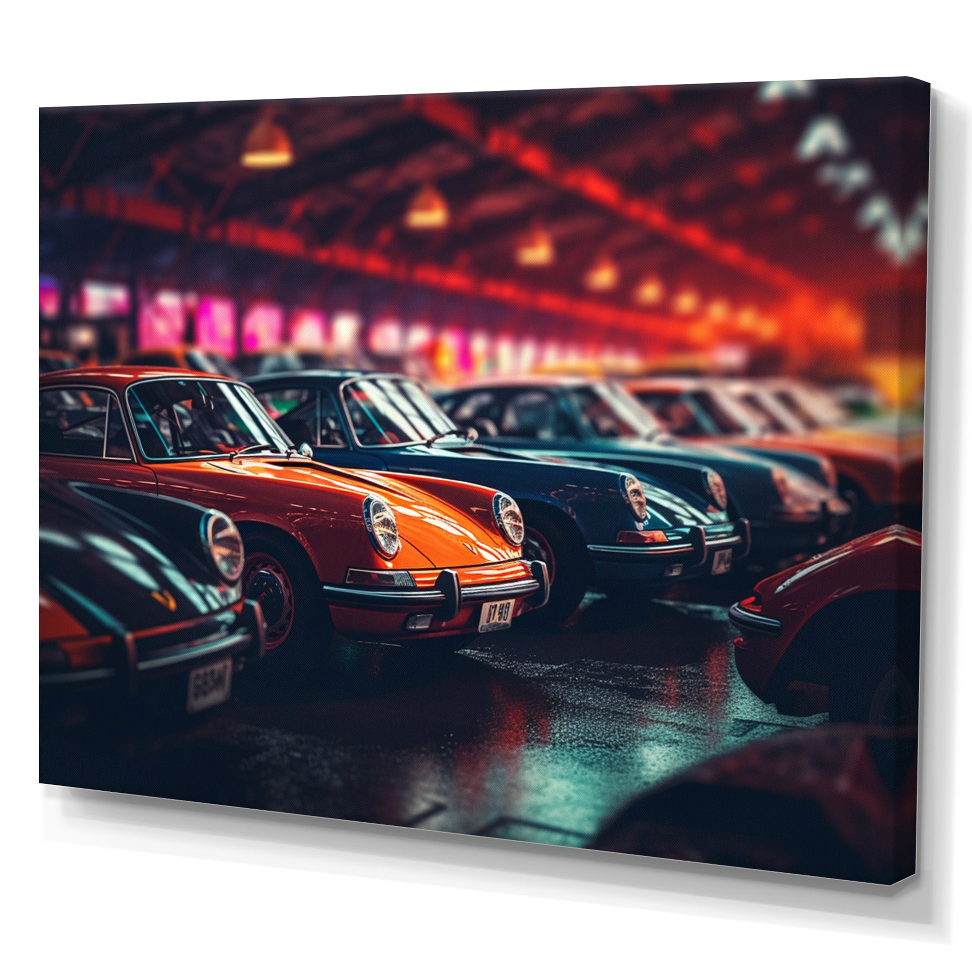 Classic German Car Harmony - Cars Retro Canvas Wall Art