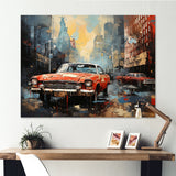 Vintage Car Collage - Cars Retro Canvas Wall Art