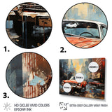 Vintage Car Collage - Cars Retro Canvas Wall Art