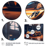 Neon Italian Exotic Car - Neon Car Canvas Wall Art