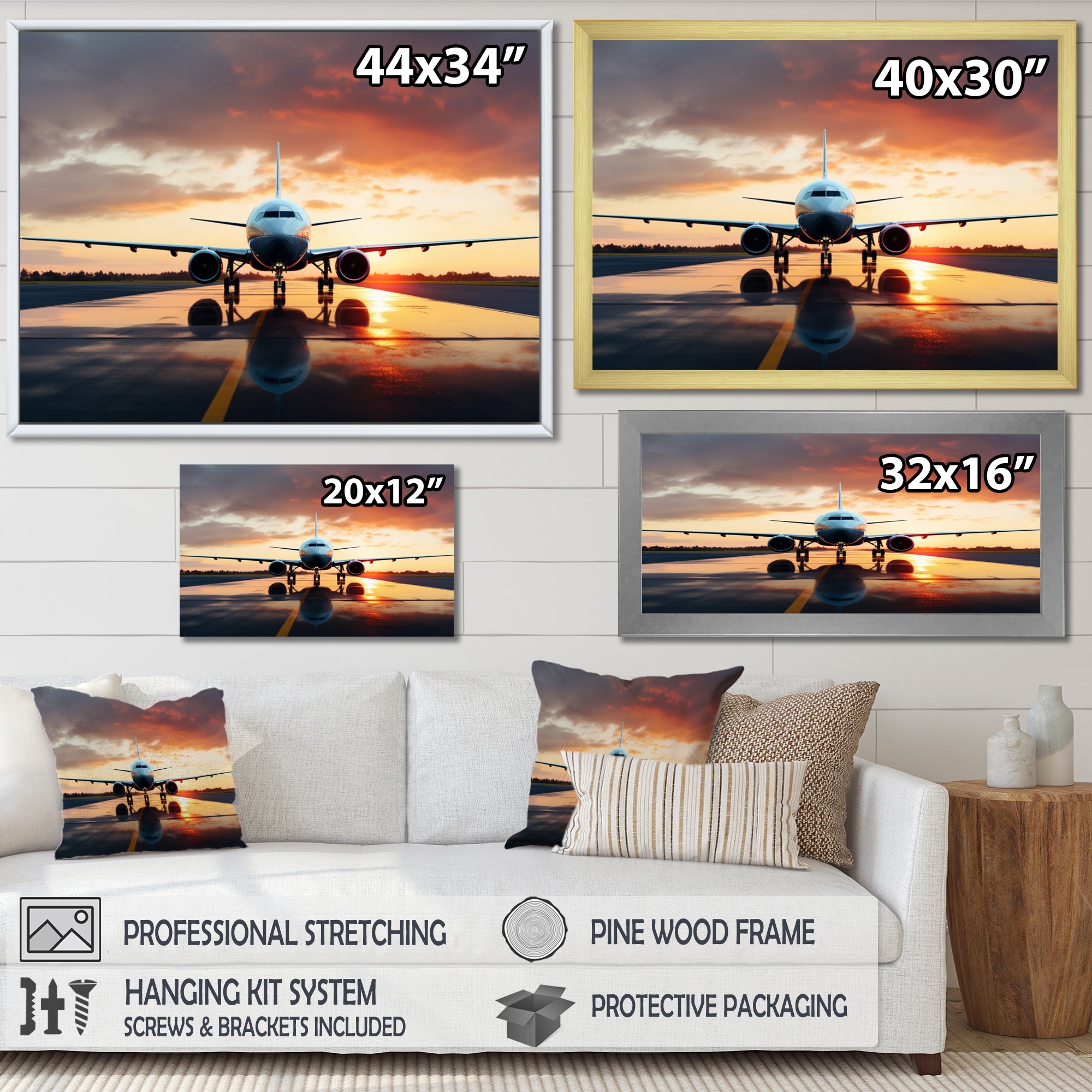 Ready For Take Off Plane Photo - Plane Canvas Wall Art