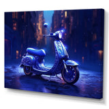 Scooter City Rides I - Scooter Canvas Wall Art