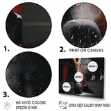 Athlete Bodybuilding Cloud Of Dust - Aerobic & Bodybuilding Canvas Wall Art