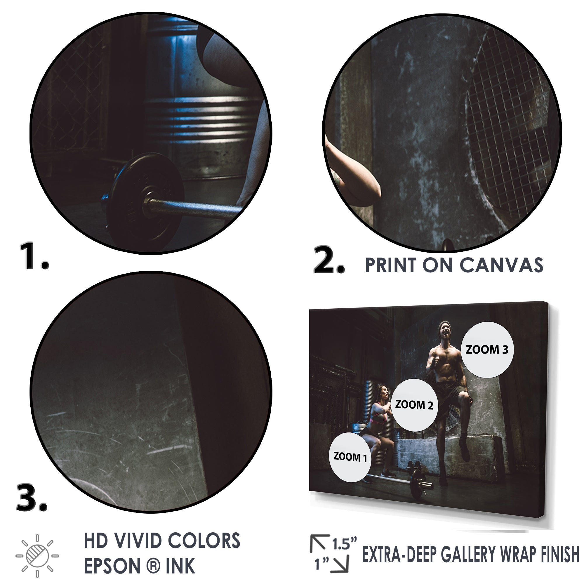 Bodybuilding Workout - Aerobic & Bodybuilding Canvas Wall Art