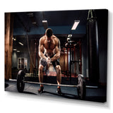 Bodybuilding Deadlift Prepare - Aerobic & Bodybuilding Canvas Wall Art