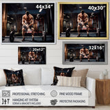 Bodybuilding Deadlift Prepare - Aerobic & Bodybuilding Canvas Wall Art