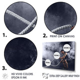 Tattooed Bearded Male Exercising - Aerobic & Bodybuilding Canvas Wall Art