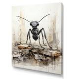 Minimalist March Charcoal Ant - Ant Home Decor Art