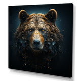 A Baroque Featuring A Bear With Gold - Bear Canvas Wall Art