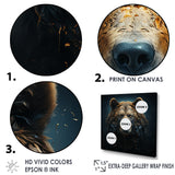 A Baroque Featuring A Bear With Gold - Bear Canvas Wall Art