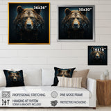 A Baroque Featuring A Bear With Gold - Bear Canvas Wall Art