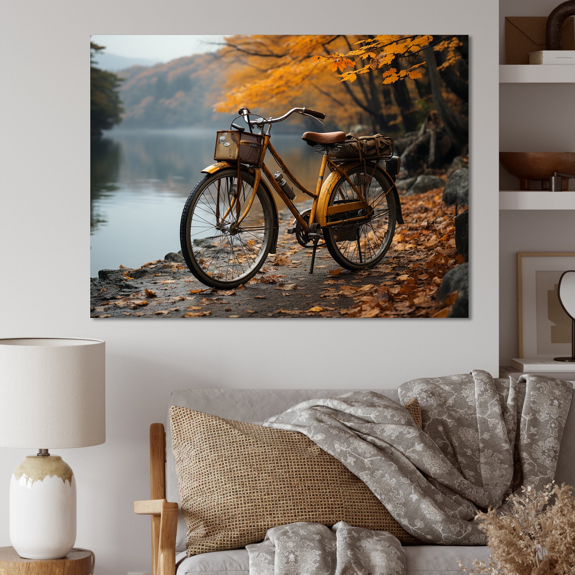 Amber Adventure Bicycle - Bicycle Canvas Wall Art
