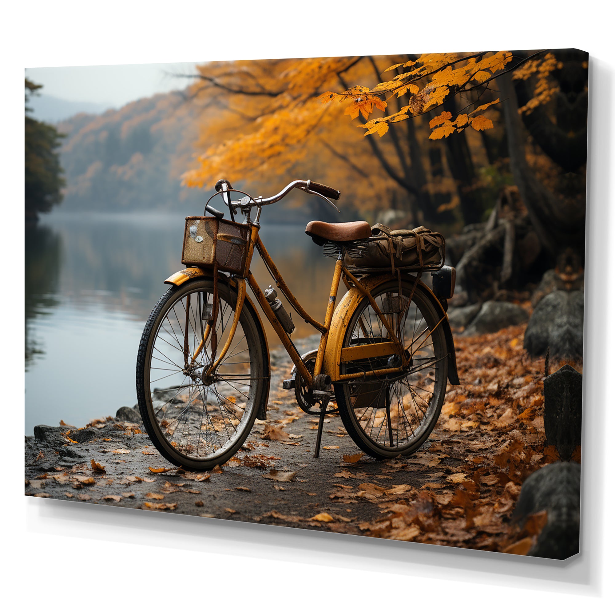 Amber Adventure Bicycle - Bicycle Canvas Wall Art