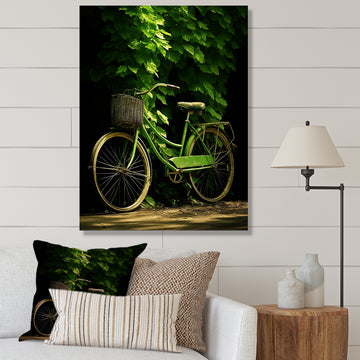 Emerald Escape Bicycle - Bicycle Canvas Wall Art