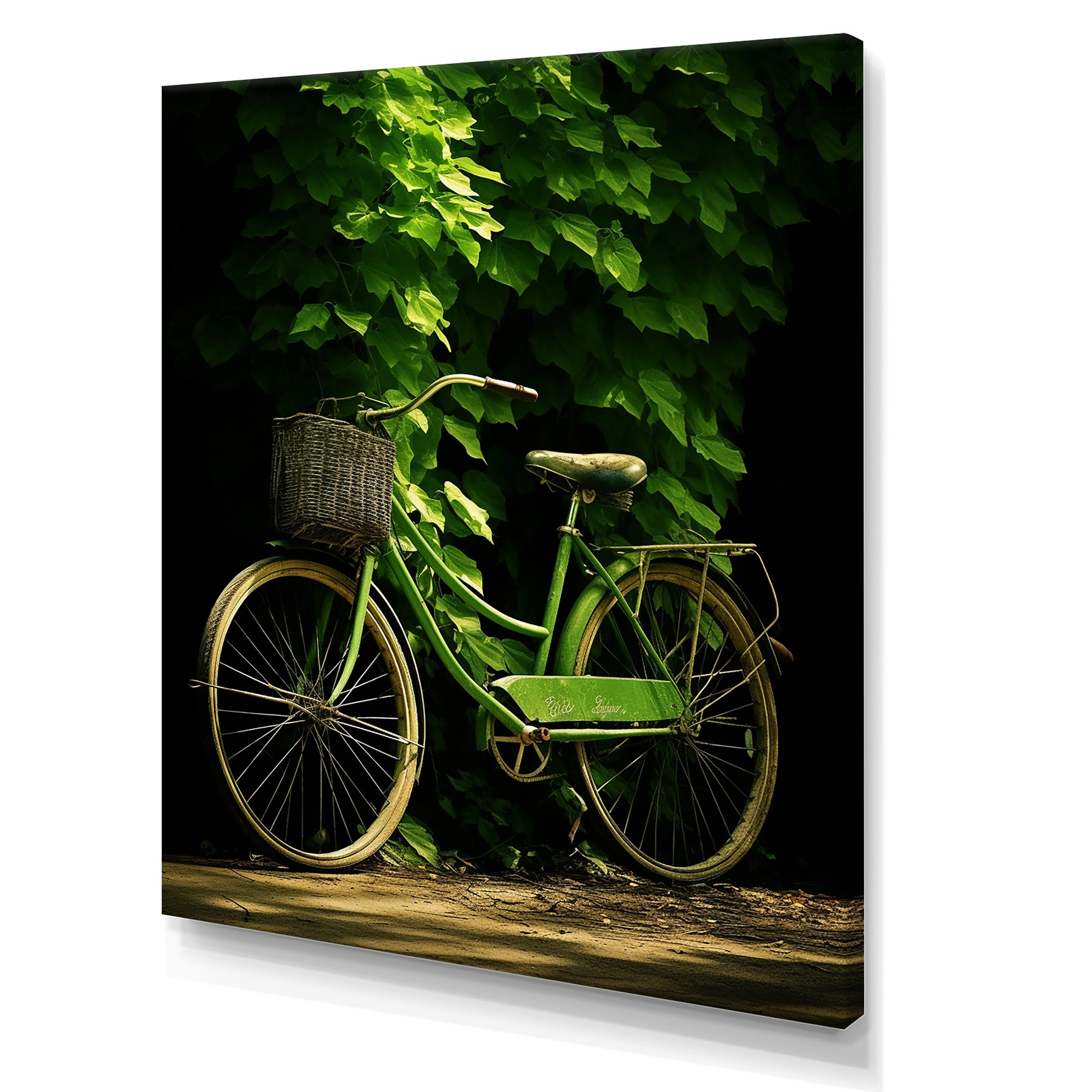Emerald Escape Bicycle - Bicycle Canvas Wall Art