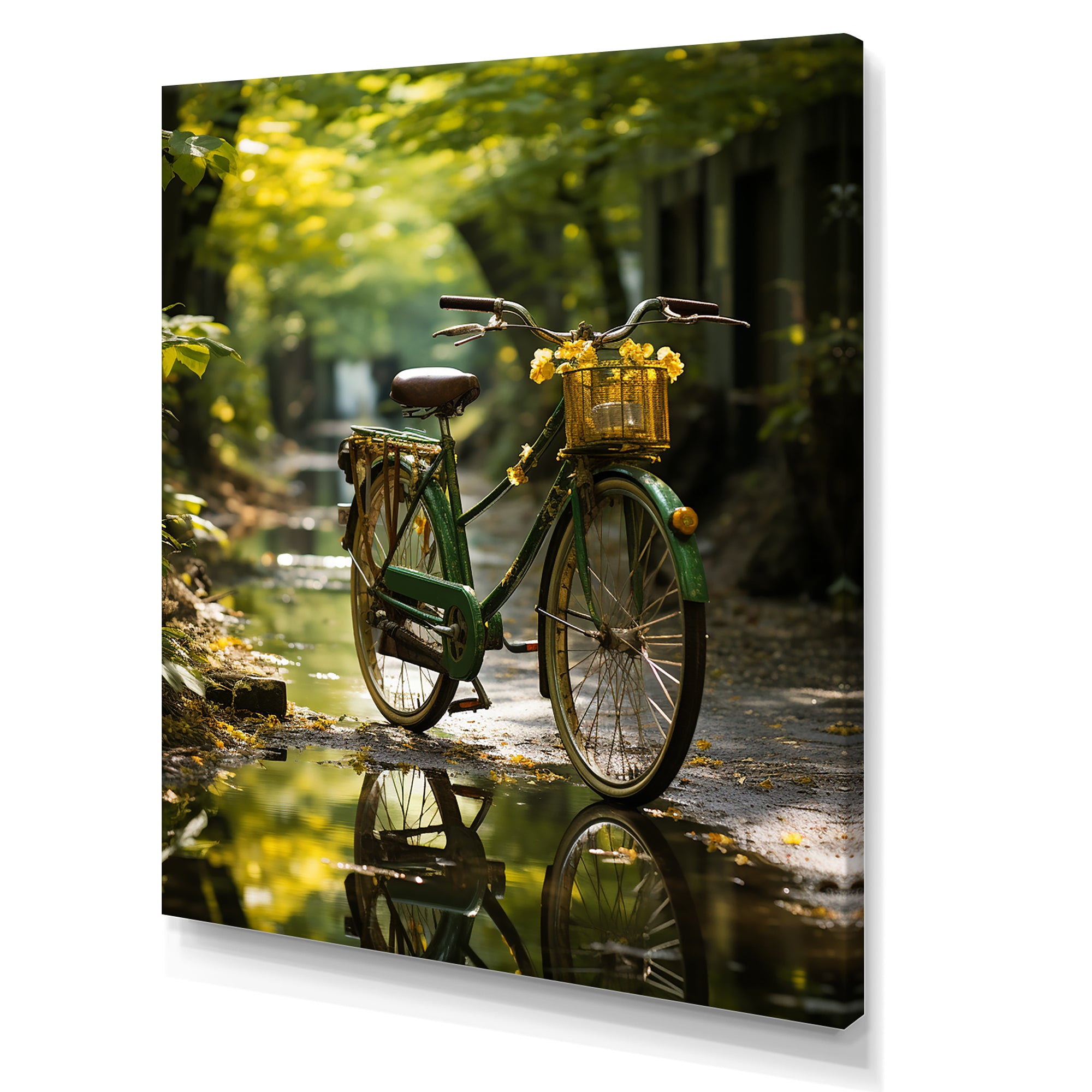 Emerald Excursion Bicycle - Bicycle Canvas Wall Art