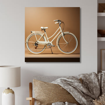 Ivory Itinerary Bicycle - Bicycle Canvas Wall Art