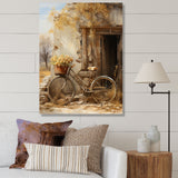 Olive Outing Vintage Bicycle - Bicycle Canvas Wall Art