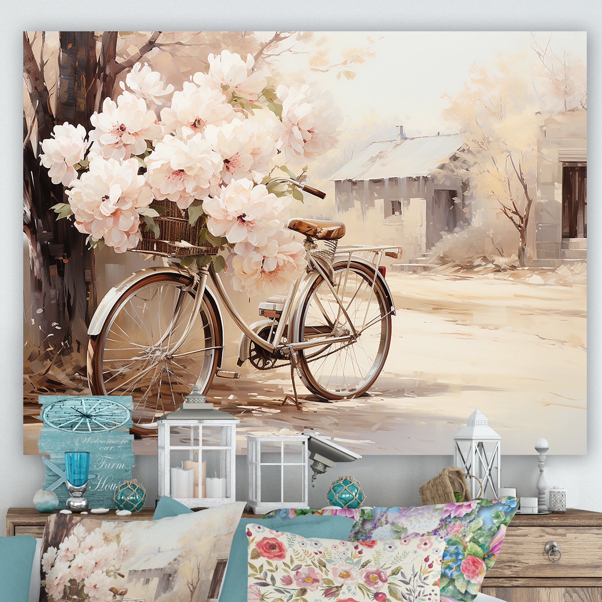 Bicycle Pearl Pedal I - Bicycle Canvas Wall Art