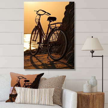 Sunset Spin - Bicycle Canvas Wall Art