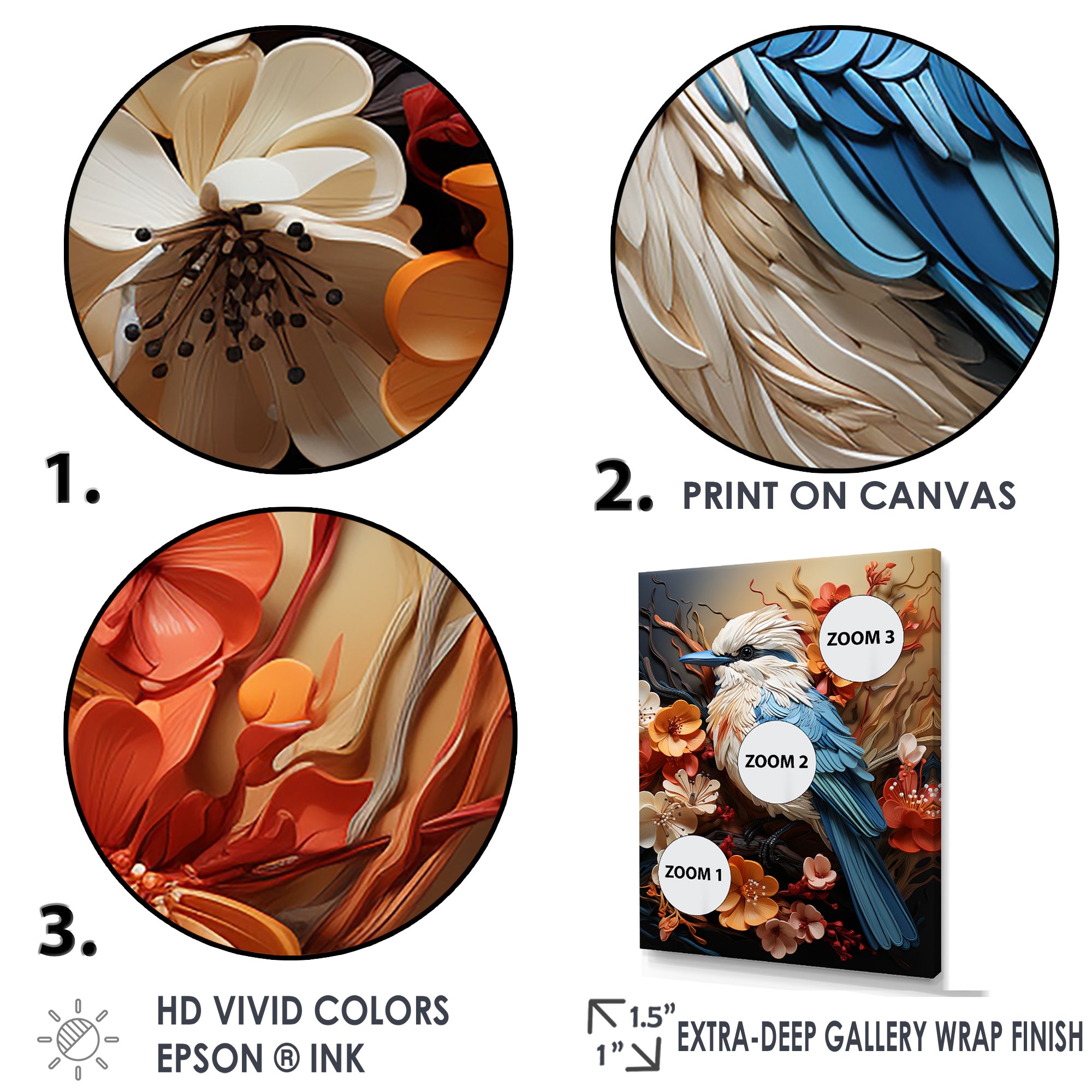 Bold Brushstrokes Convey The Freedom Of Birds - Bird Living Room Wall Art