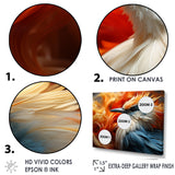 Ethereal Tones Form Abstract Wingspans - Bird Framed Canvas Art