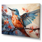 Geometric Birds In Cubist Skies - Bird Canvas Wall Art