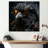 Cool Black Bird Noir Aviators - Bird Living Room Wall Art
