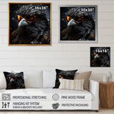 Cool Black Bird Noir Aviators - Bird Living Room Wall Art