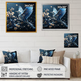 Watery Blues In Capture The Delicate Bird - Bird Home Decor Art