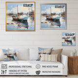 Boat Charm In Winter - Boat Canvas Wall Art