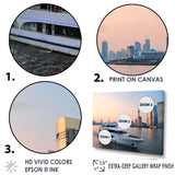 Yacht In Shanghai Bay - Boat Canvas Wall Art