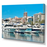 Boats Docked At Port Alicante Spain - Boat Canvas Wall Art