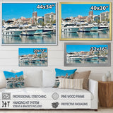 Boats Docked At Port Alicante Spain - Boat Canvas Wall Art
