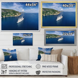 Cruise Ship With Sails In Croatia - Boat Canvas Wall Art