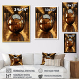 Bronze Bowling Reflections - Bowling Canvas Wall Art